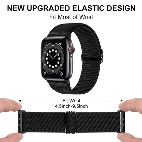 NEW[BAND] Nylon Adjustable Strap For Apple Watch F - Picture 2 of 5